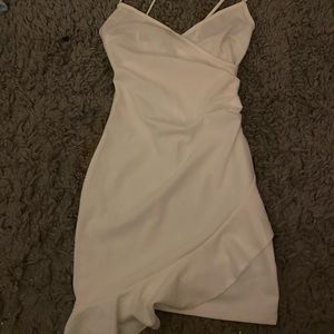 White mini dress